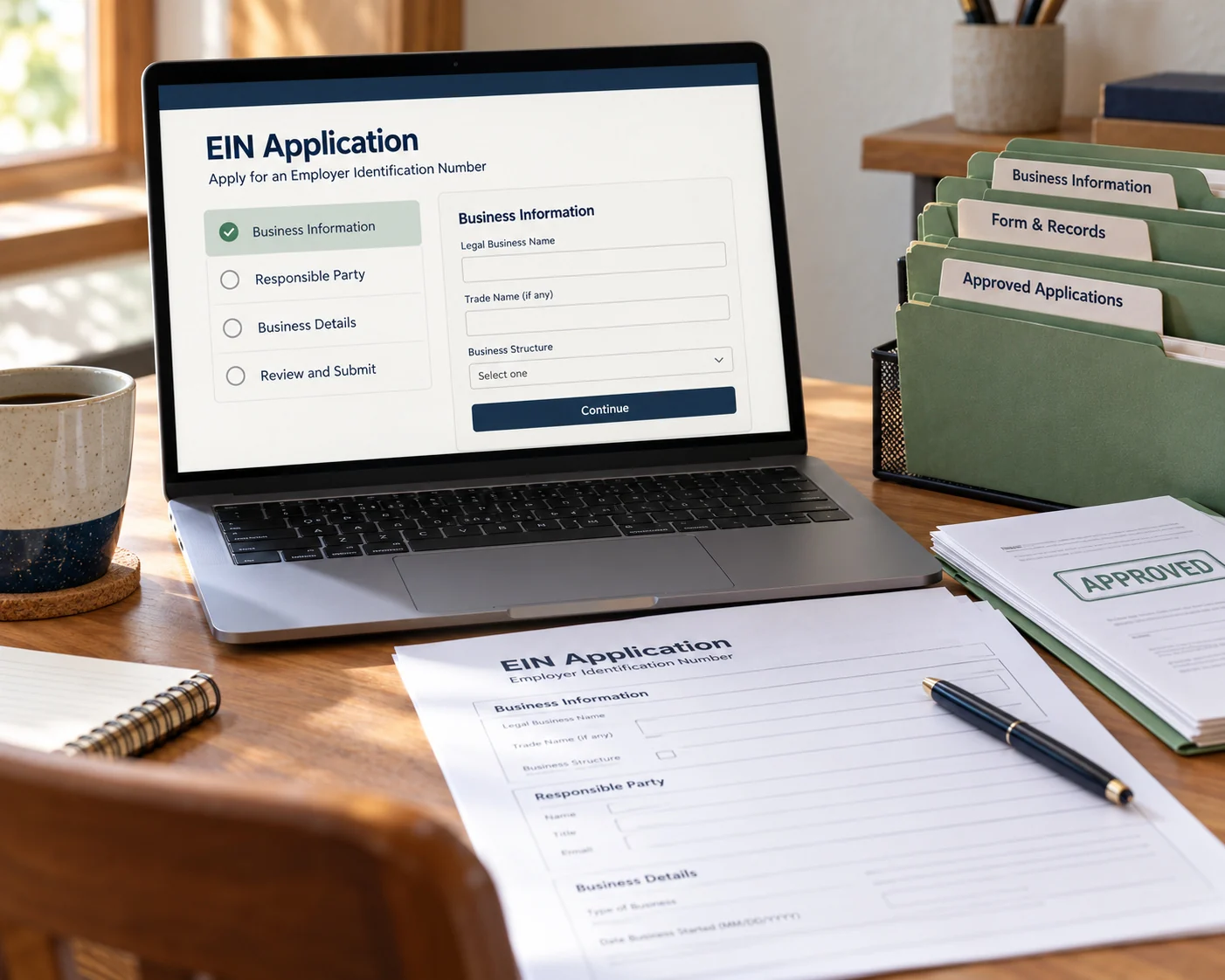 EIN application assistance